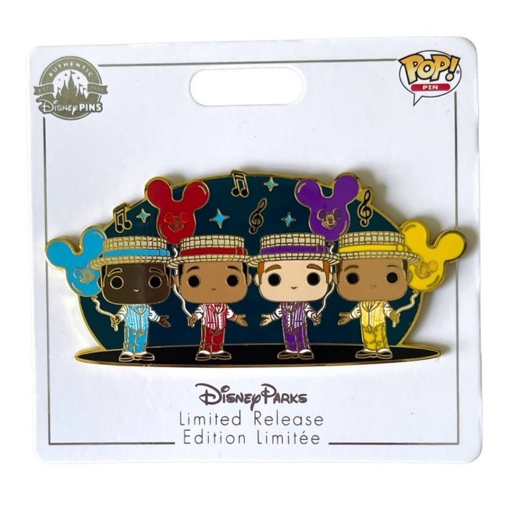 Disney Parks The Dapper Dans Main Street USA Funko Pop! Limited Release Pin NWT